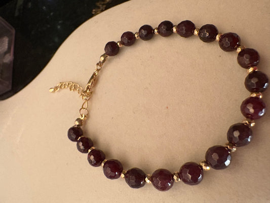 Scarlet Garnet Wristlet