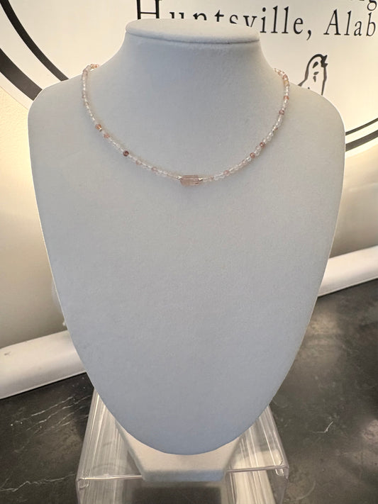 Strawberry & Watermelon Tourmaline Choker