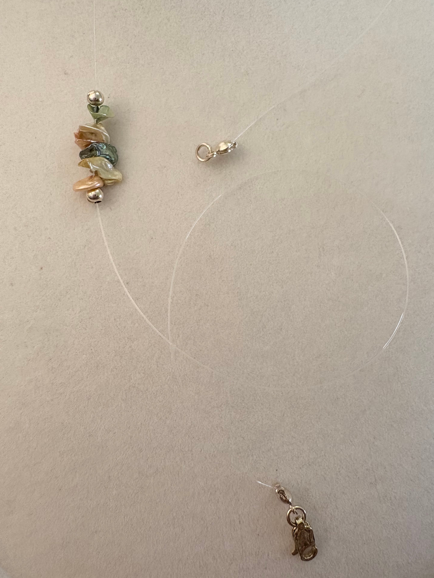 Petite Garden Party Floating Pearl Necklace