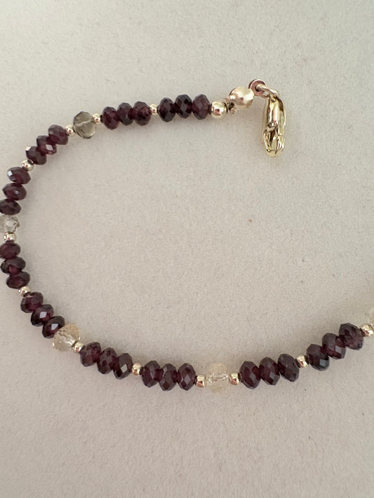 Amandine Garnet & Citrine Bracelet