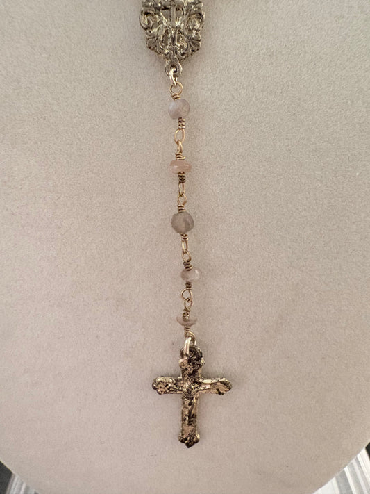 Chocolate Moonstone Rosary