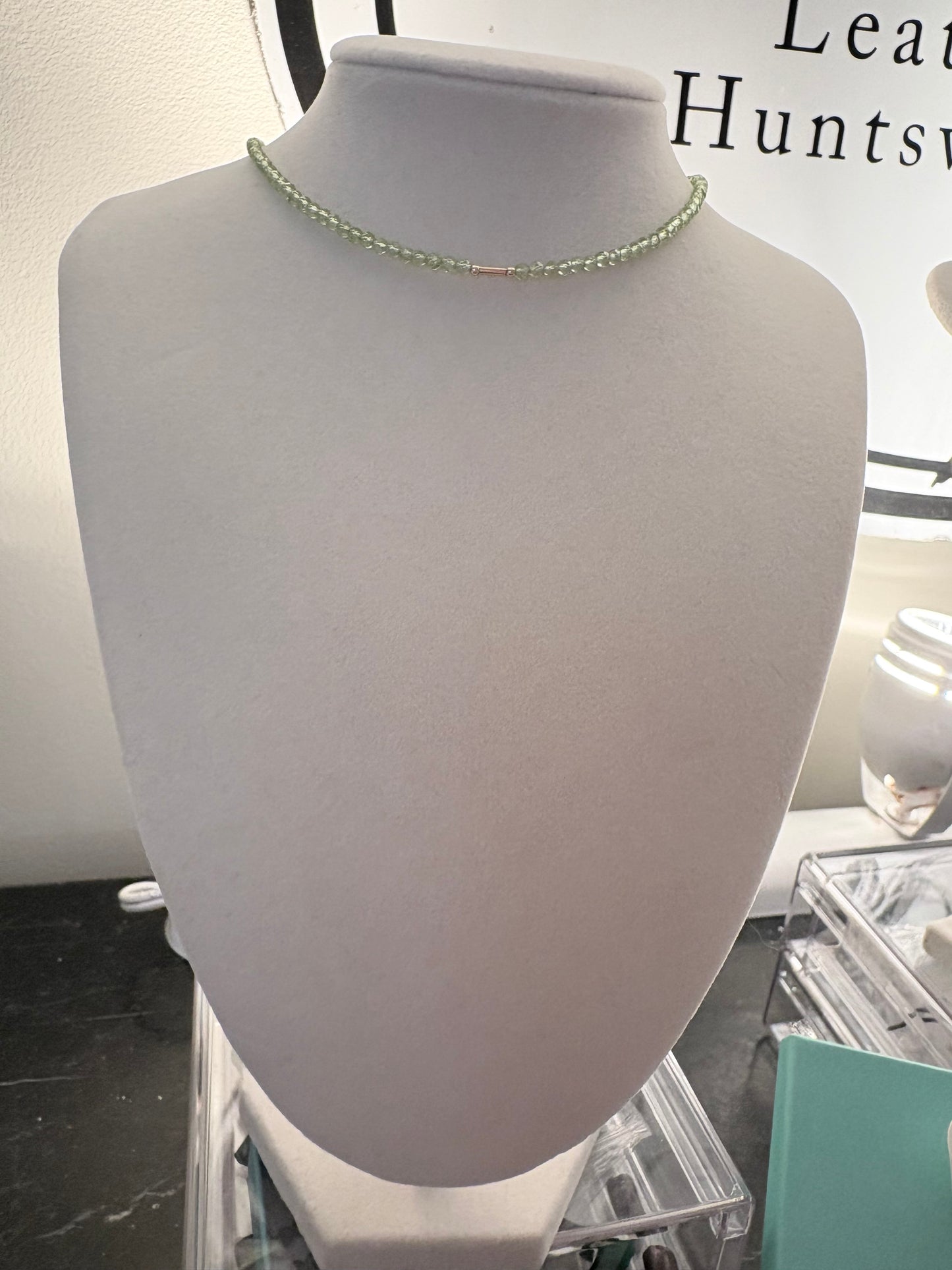 Dainty Peridot Gemstone Necklace