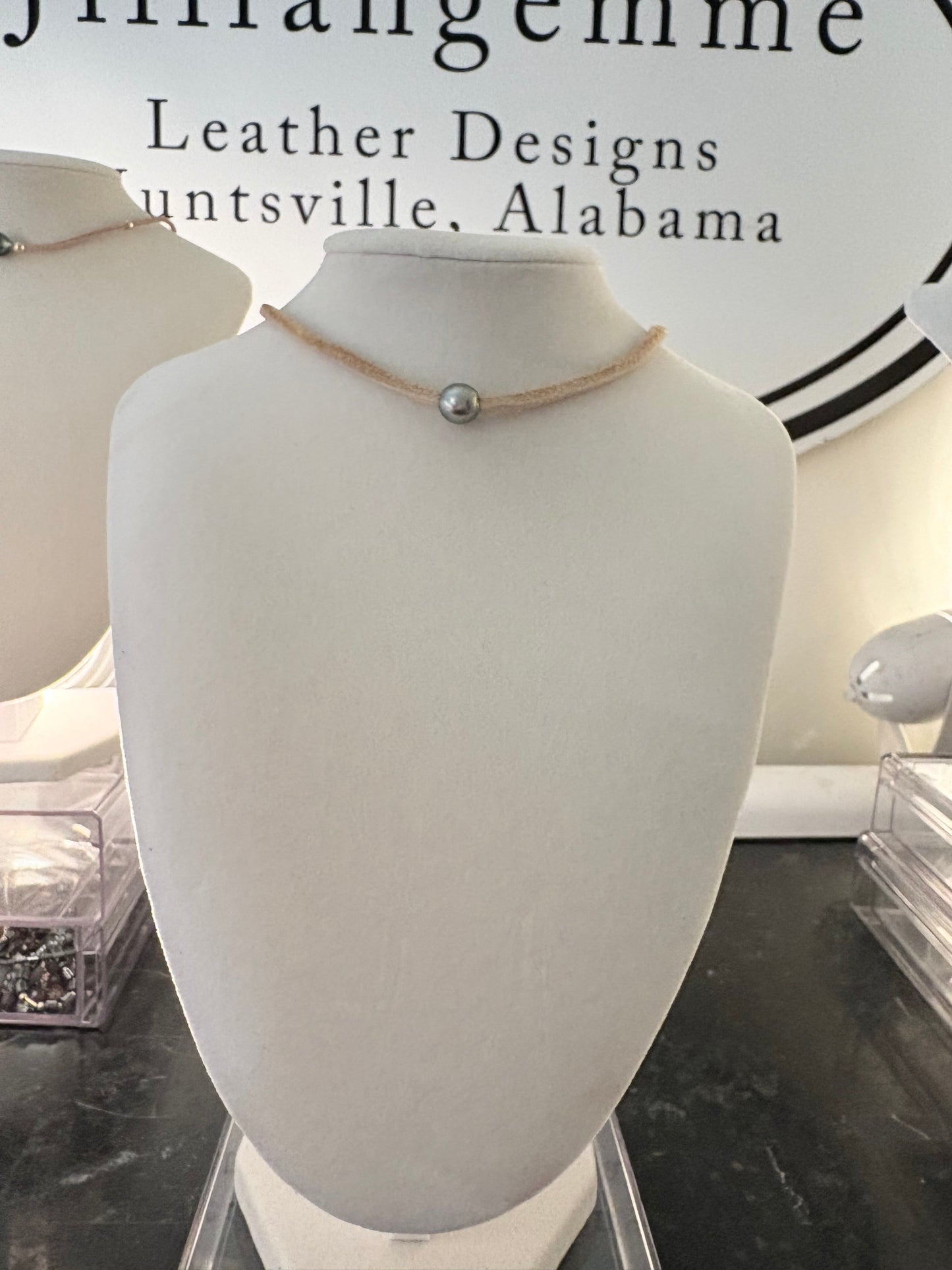 Ellie Tahitian Deerskin Choker