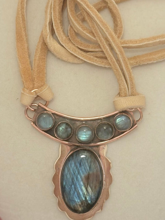 Moonlit Relic Deerskin Choker