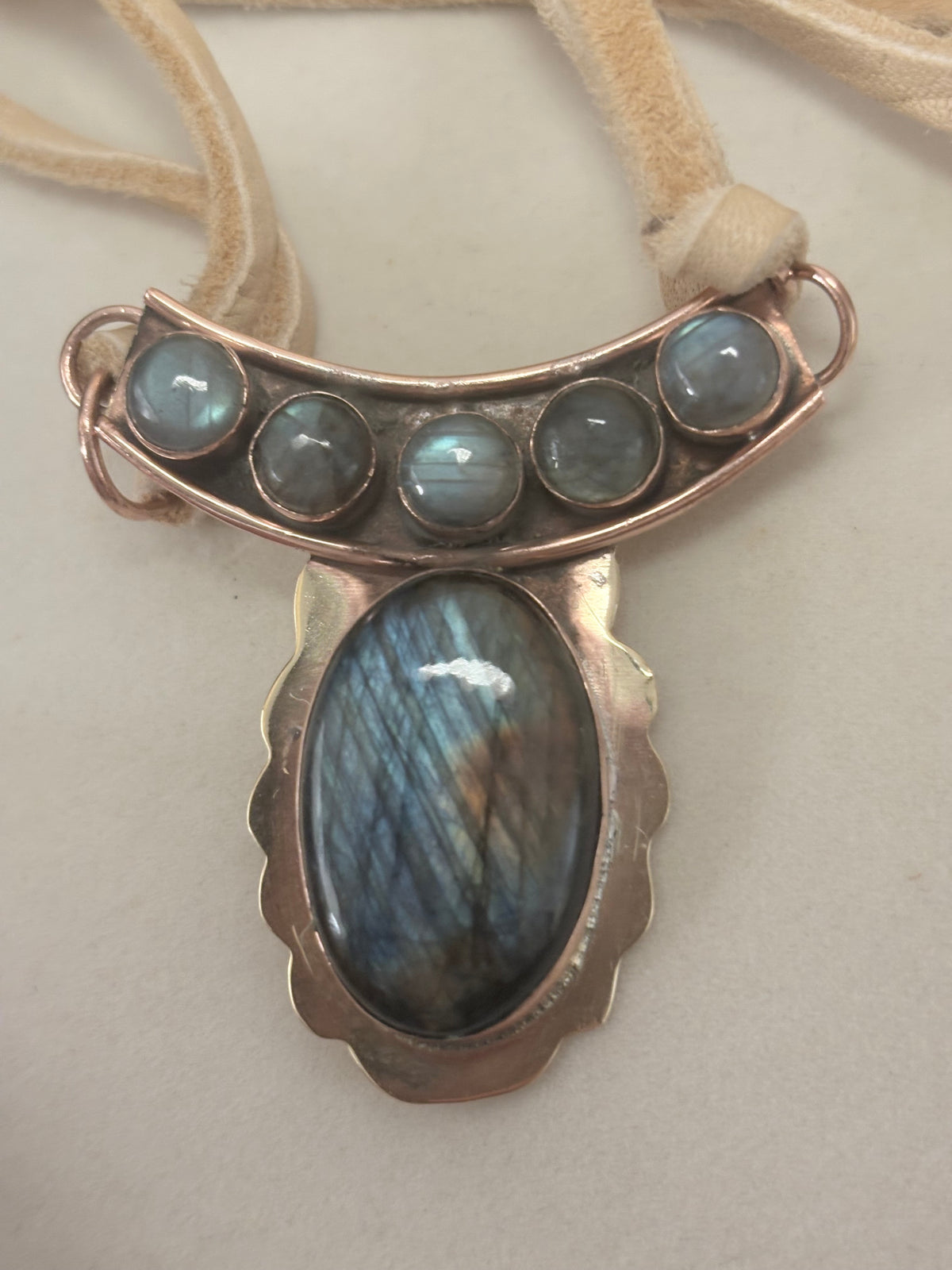 Moonlit Relic Deerskin Choker