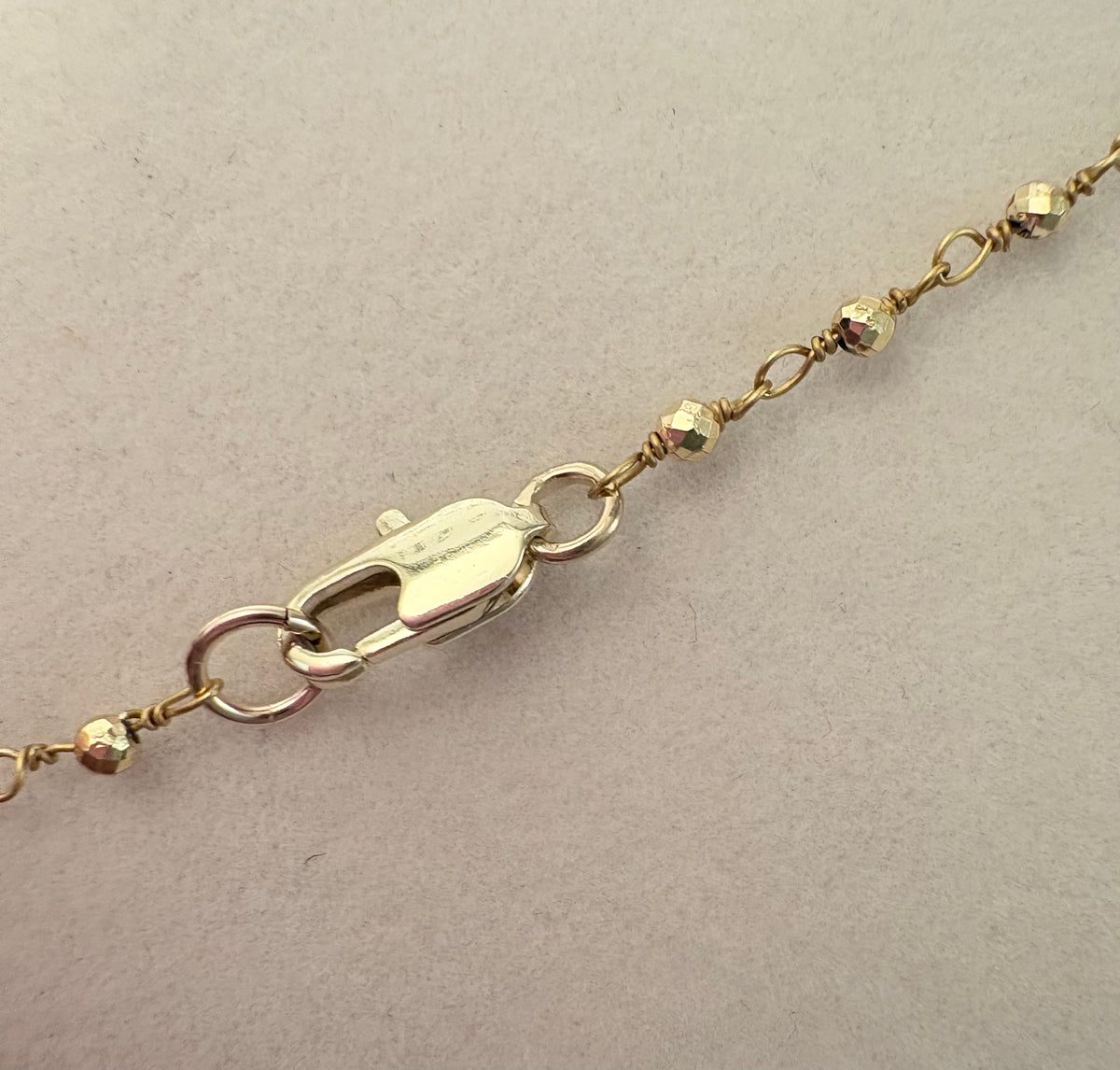 Golden Micro Pyrite Rosary