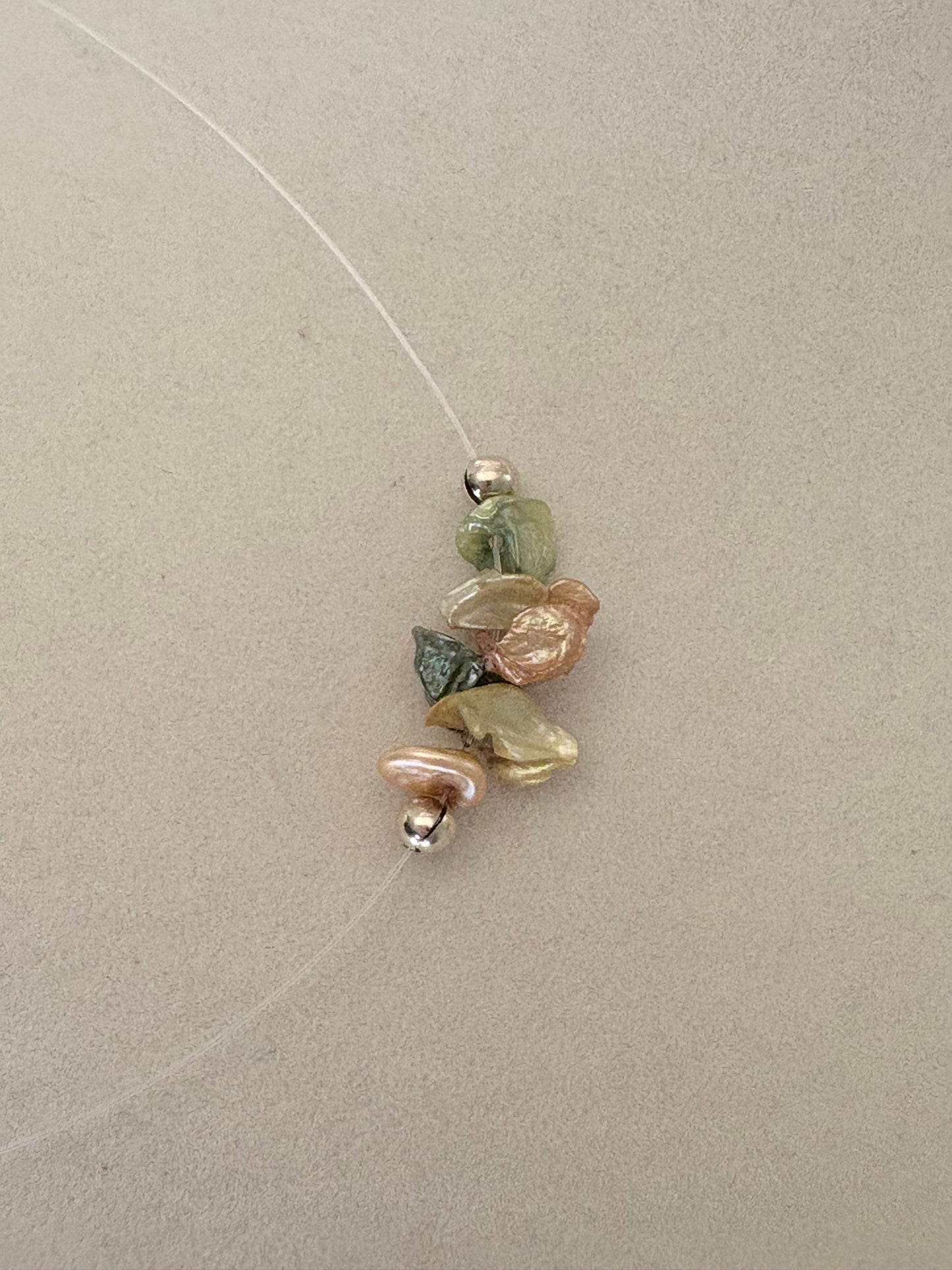 Petite Garden Party Floating Pearl Necklace