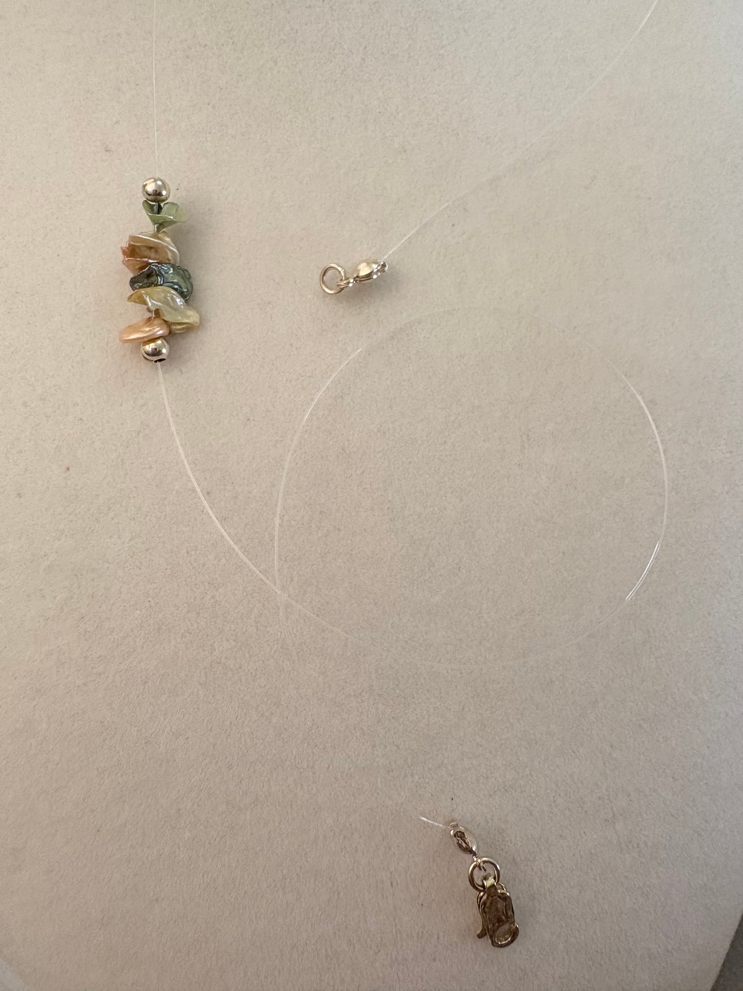 Petite Garden Party Floating Pearl Necklace