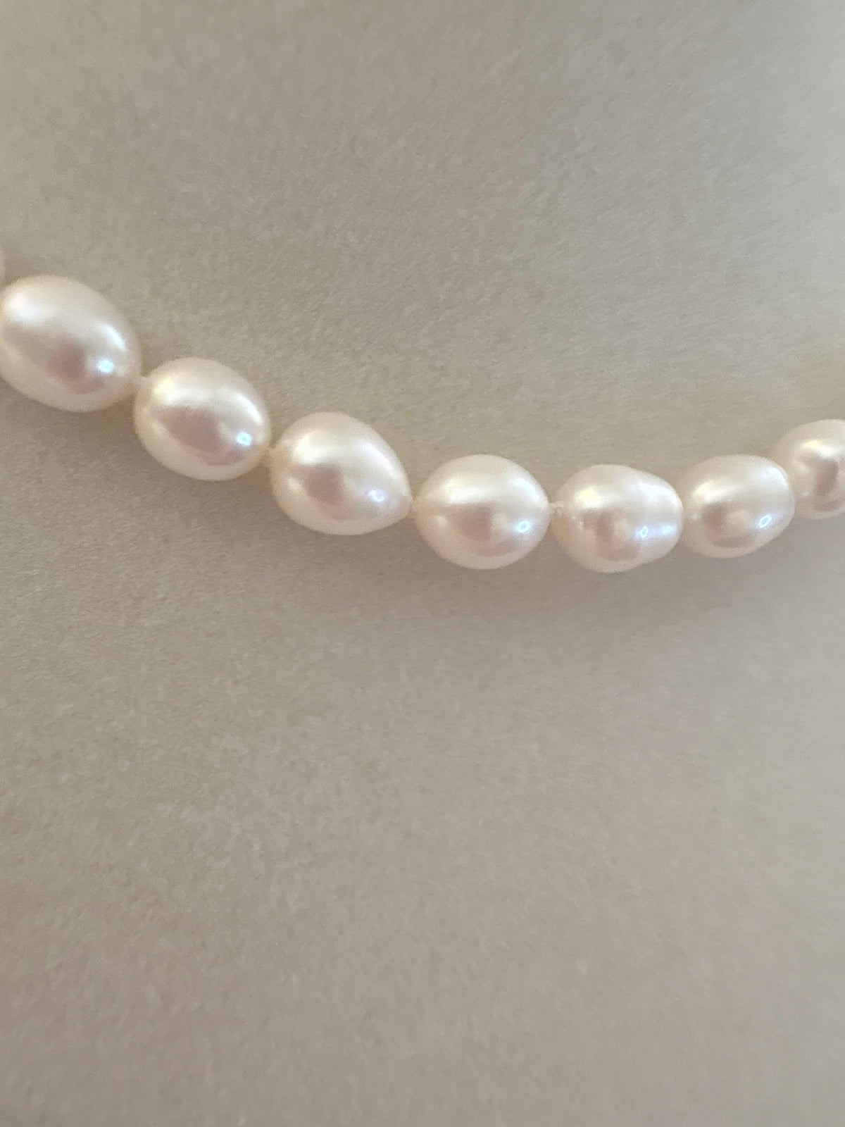 Silk Knotted Pearl Necklace