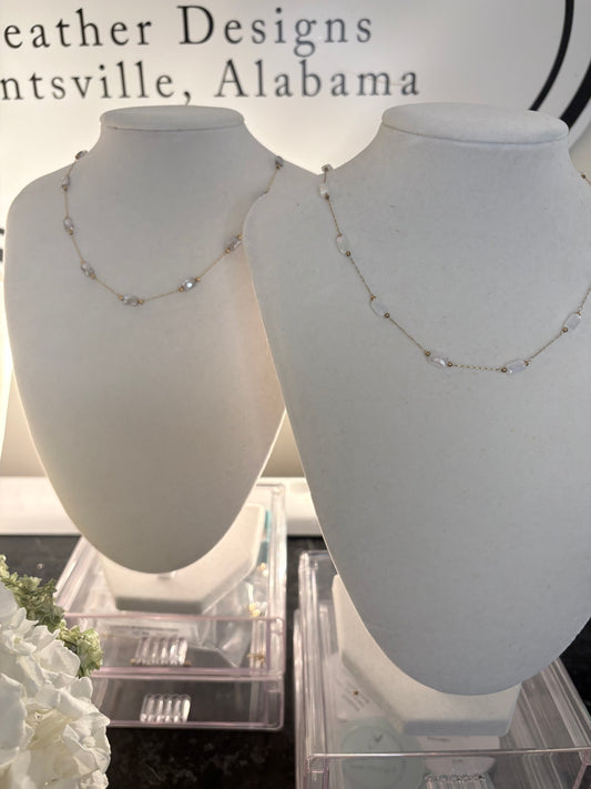 Transparent Glass Necklace