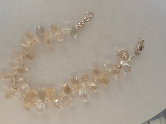 Citrine Briolette Bracelet