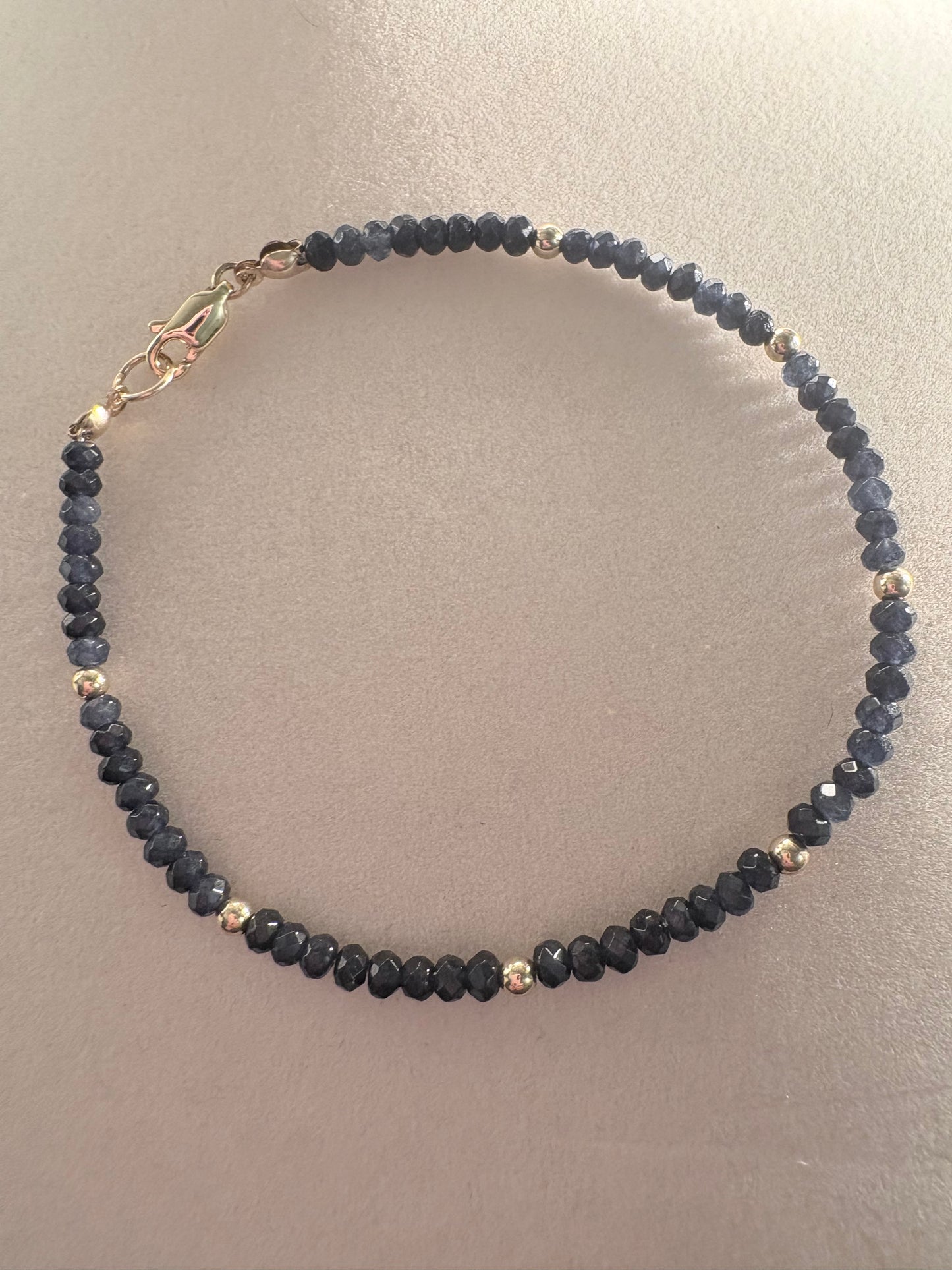 Dainty Garnet Bracelet
