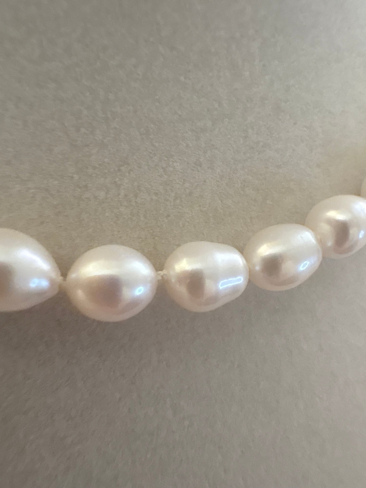 Silk Knotted Pearl Necklace