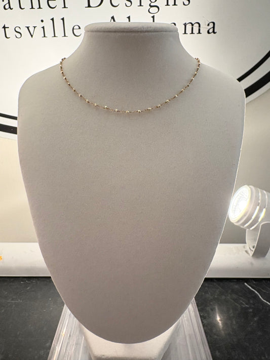 Golden Micro Pyrite Rosary