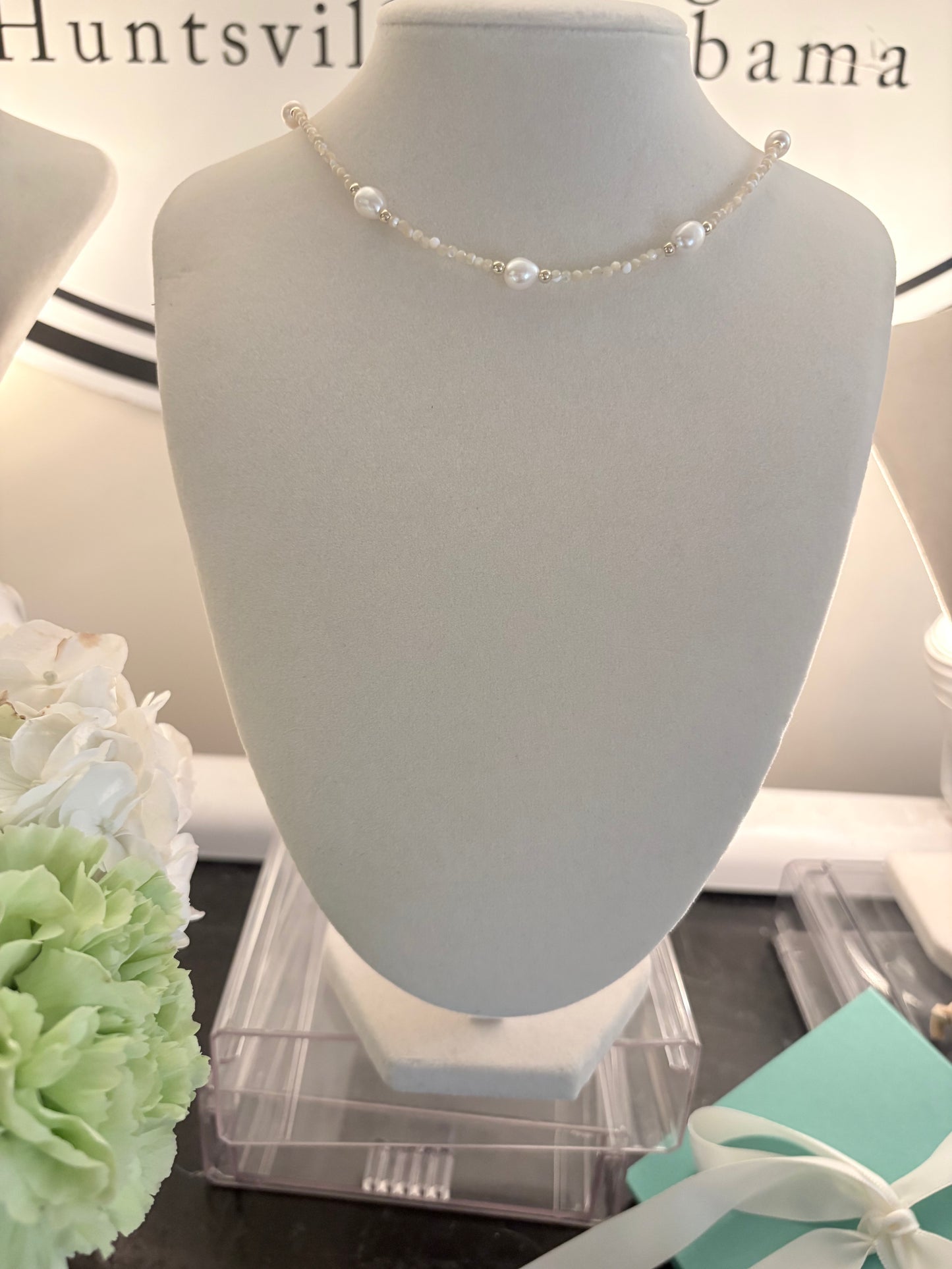 Dainty Mother Of Pearl Necklace