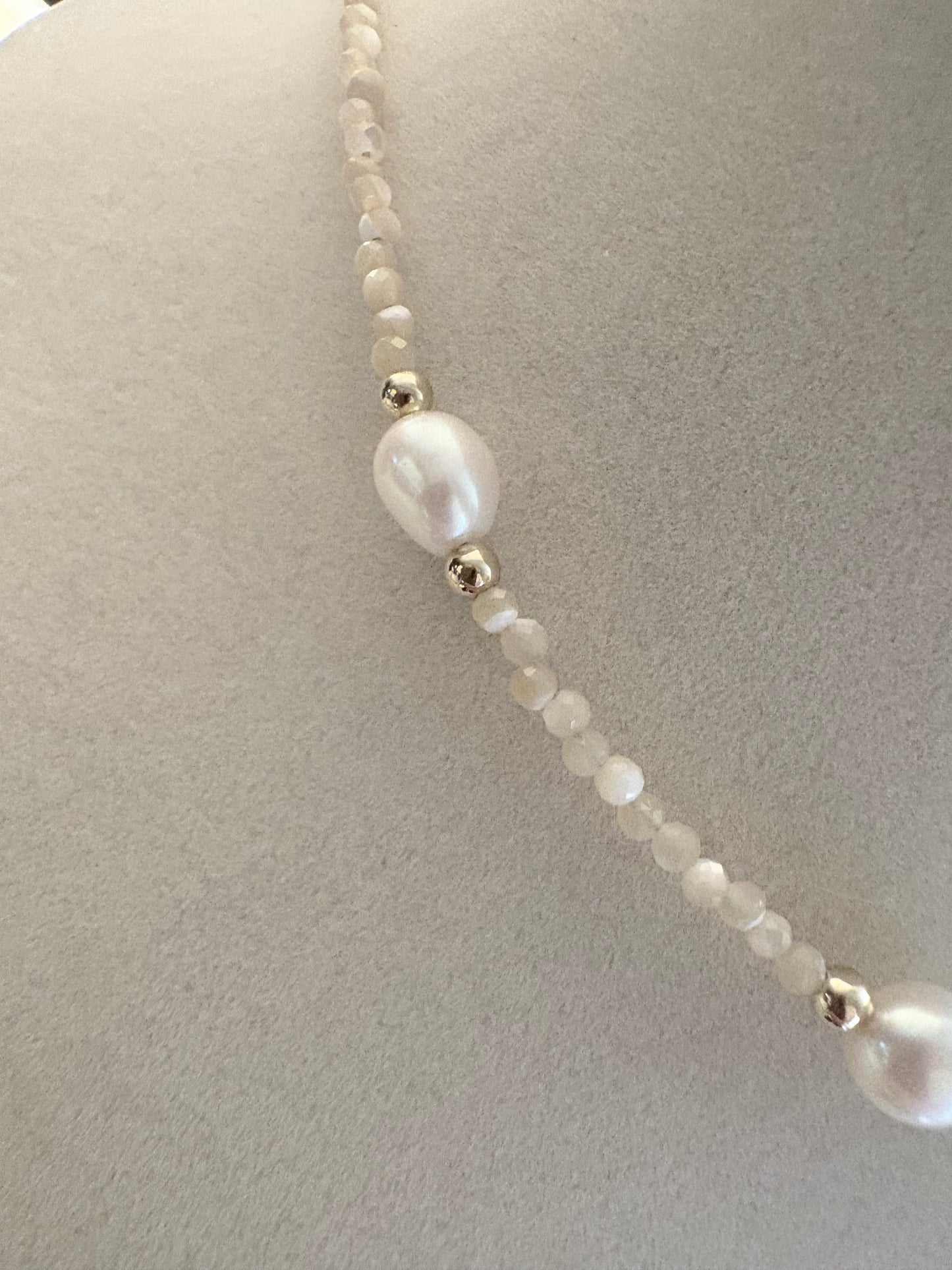 Dainty Mother Of Pearl Necklace