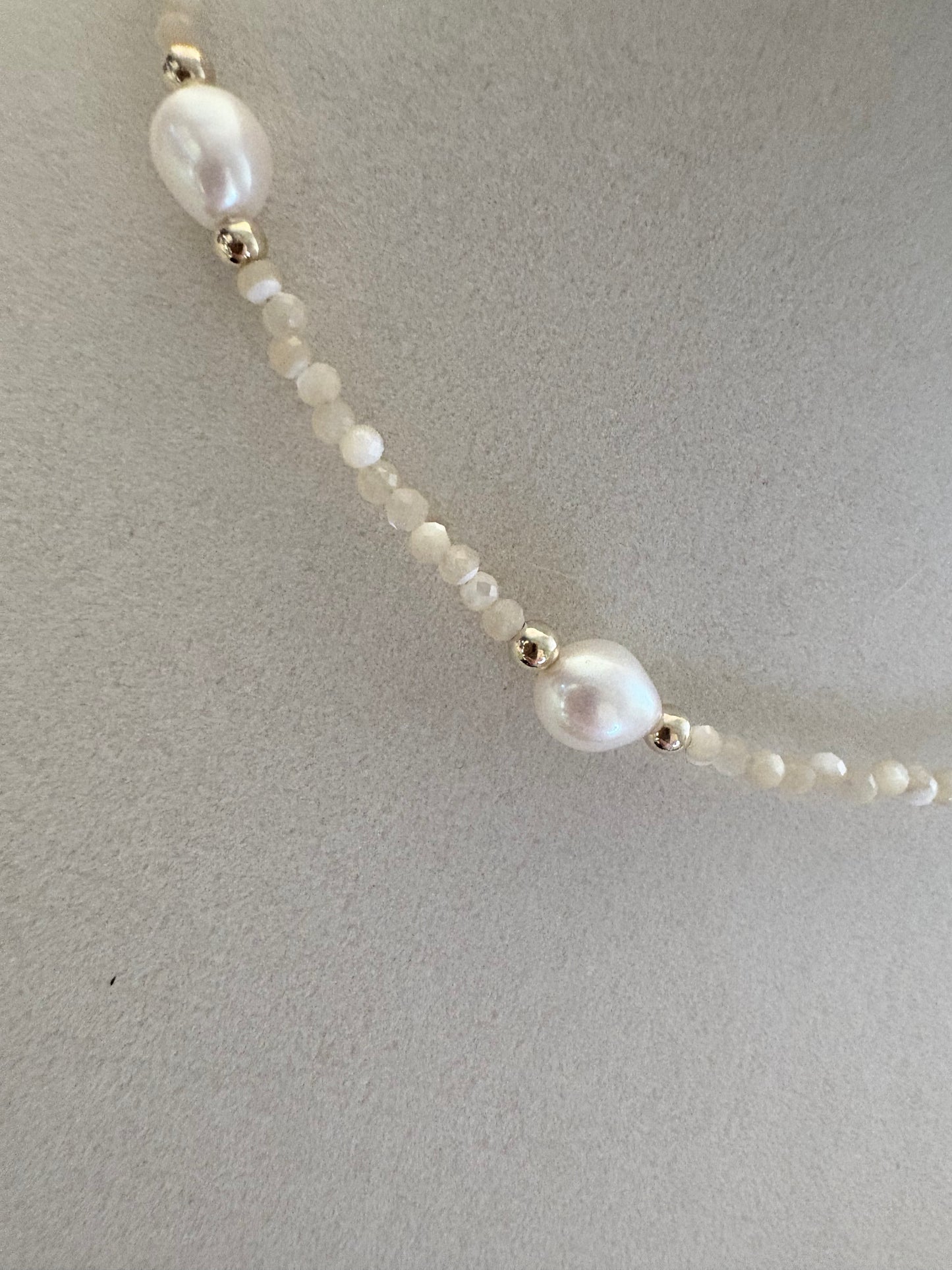 Dainty Mother Of Pearl Necklace