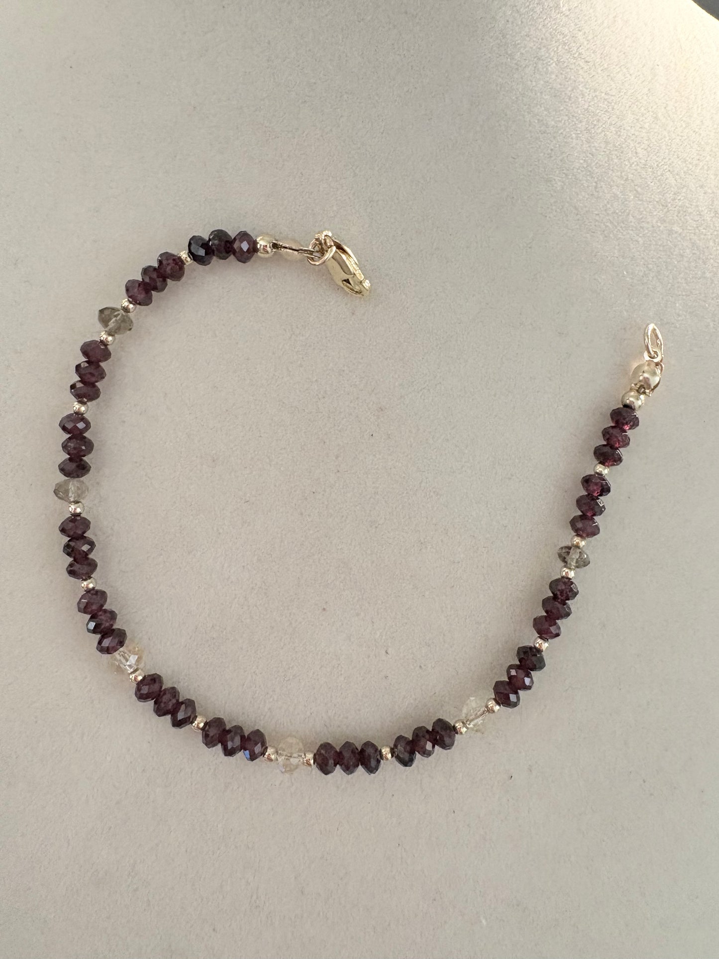 Amandine Garnet & Citrine Bracelet