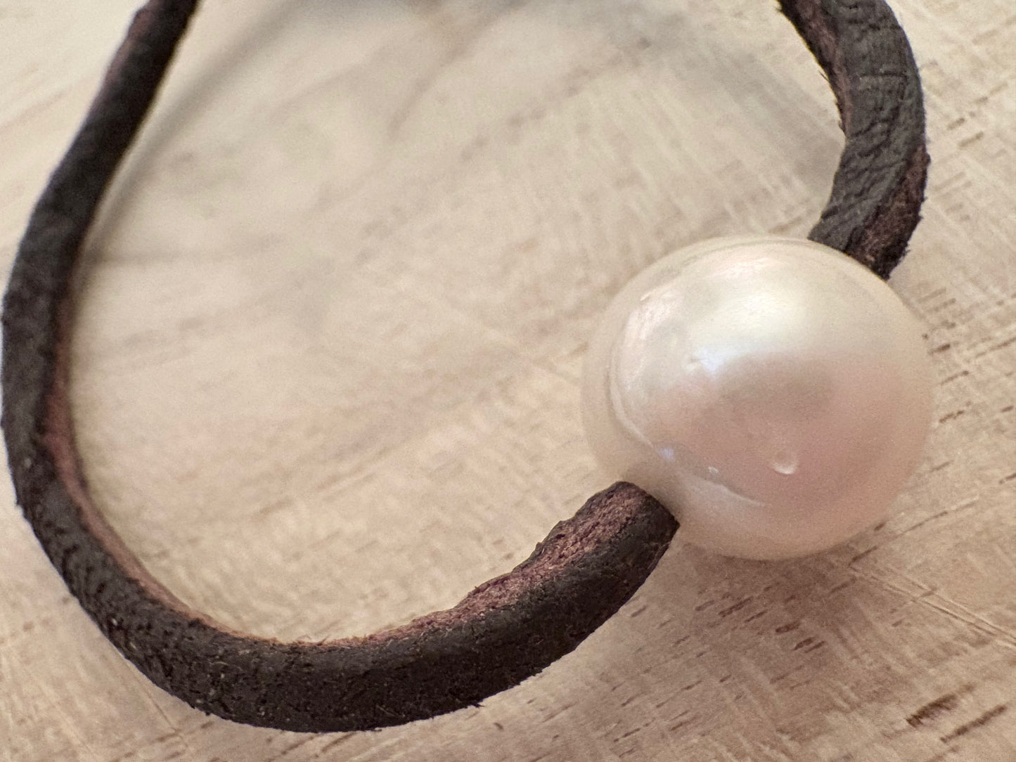 Elle Deerskin Freshwater Pearl Anklet