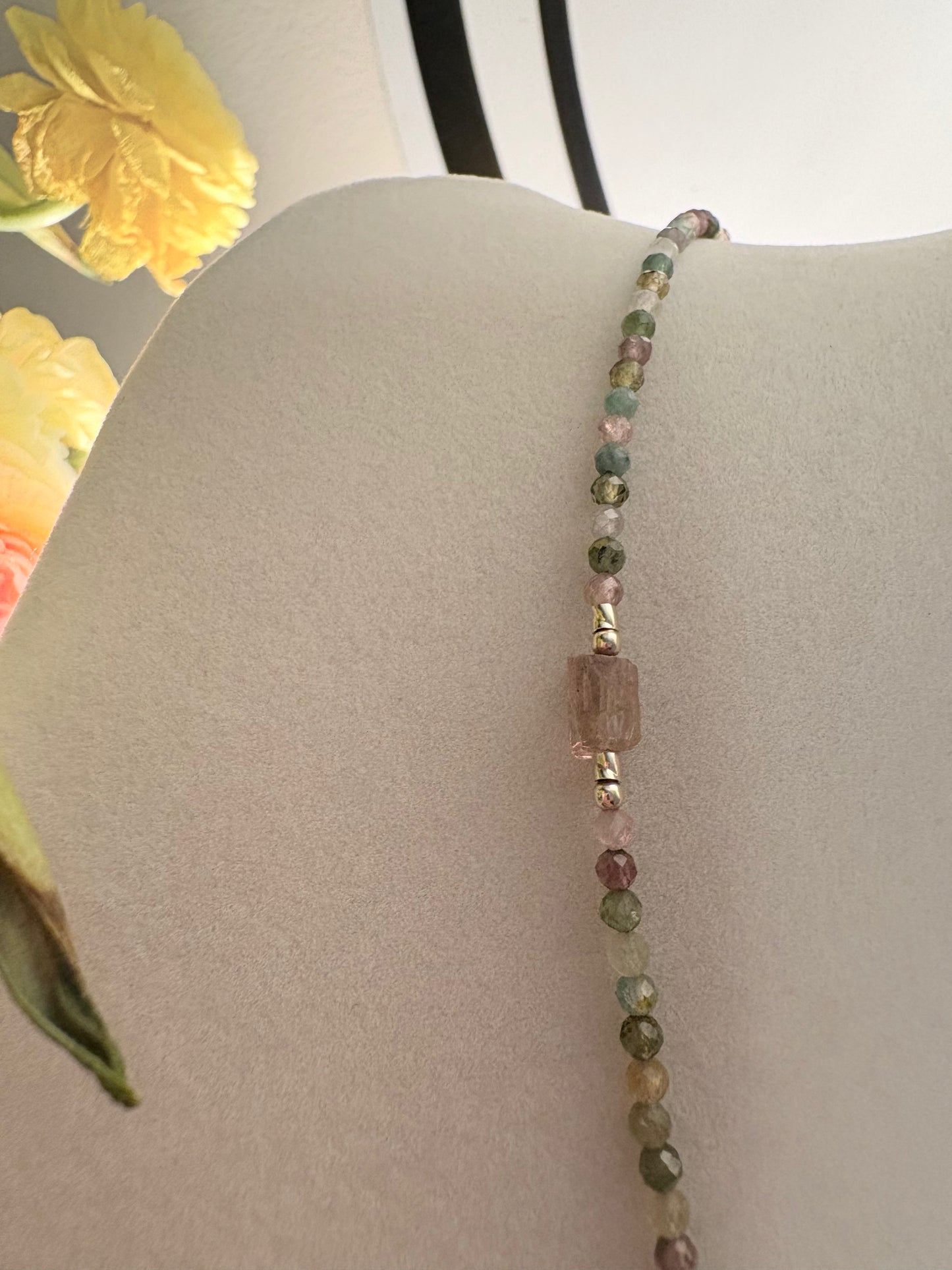 Watermelon Tourmaline Necklace