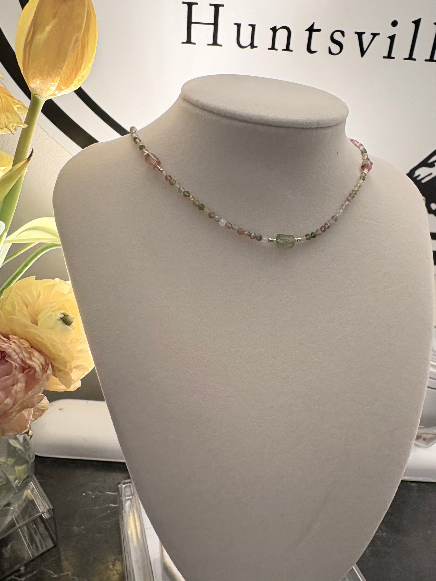 Watermelon Tourmaline Necklace