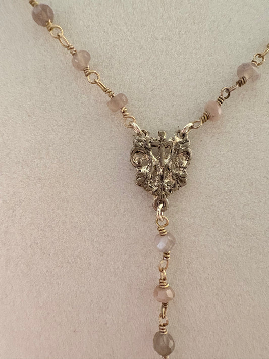 Chocolate Moonstone Rosary