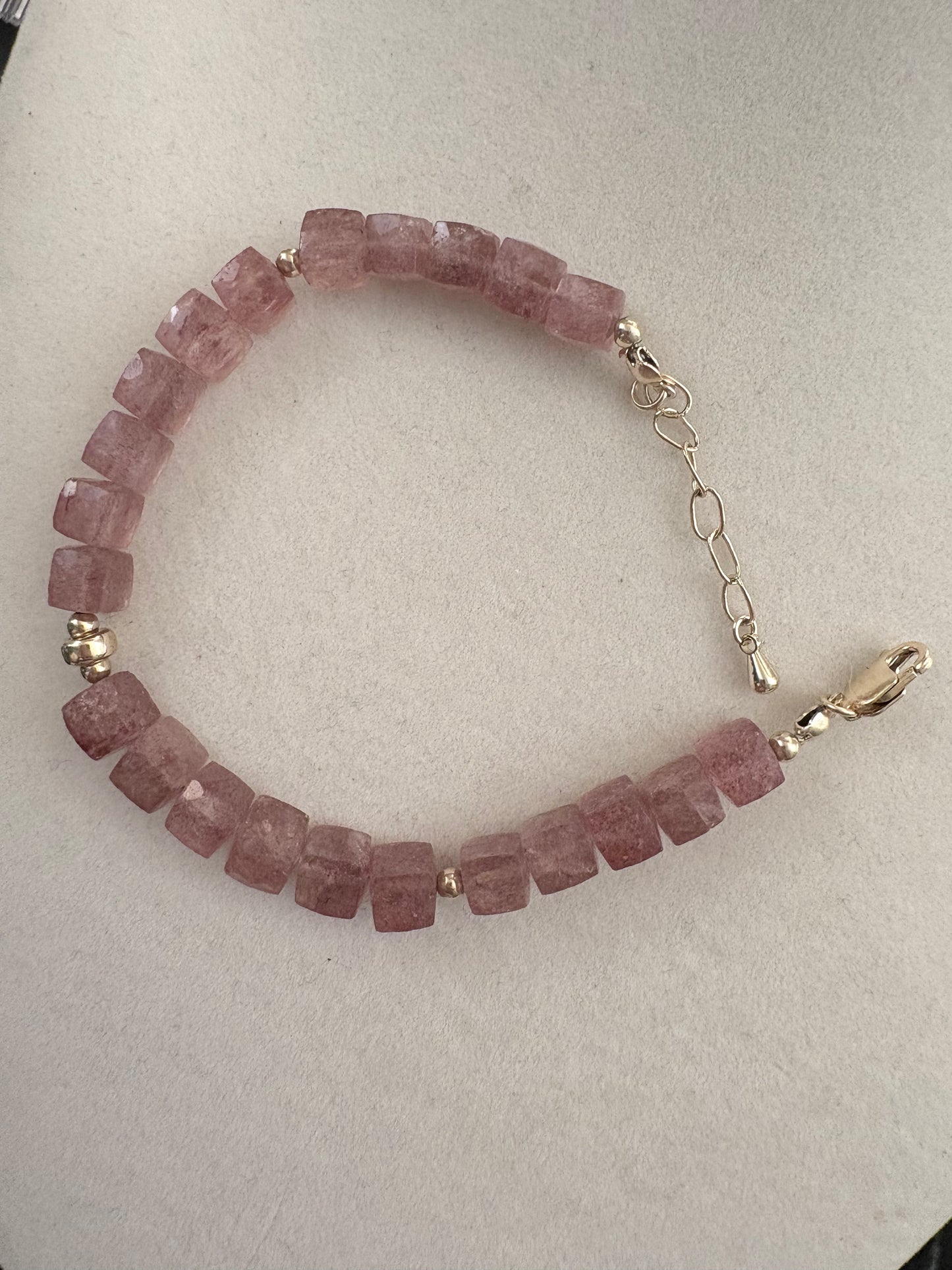 Strawberry Quartz Bracelet
